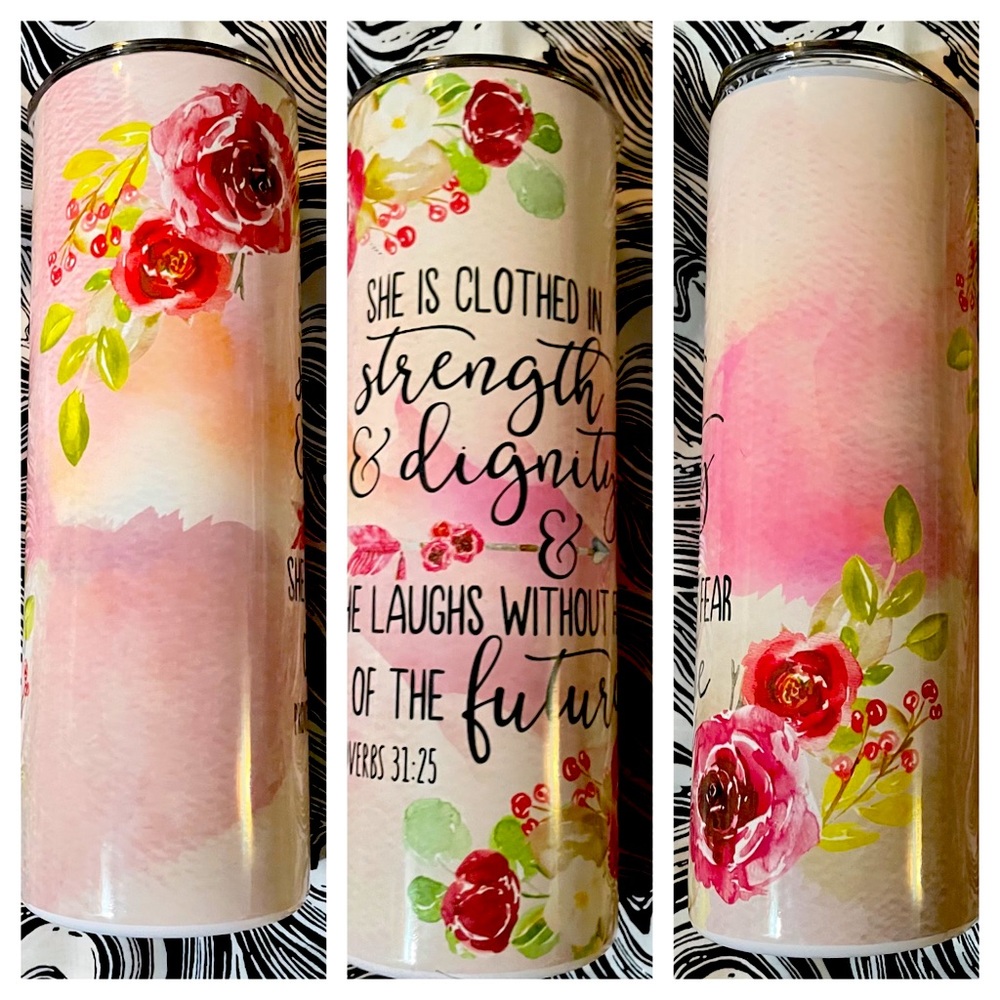Made to order religious 20oz straight tumbler